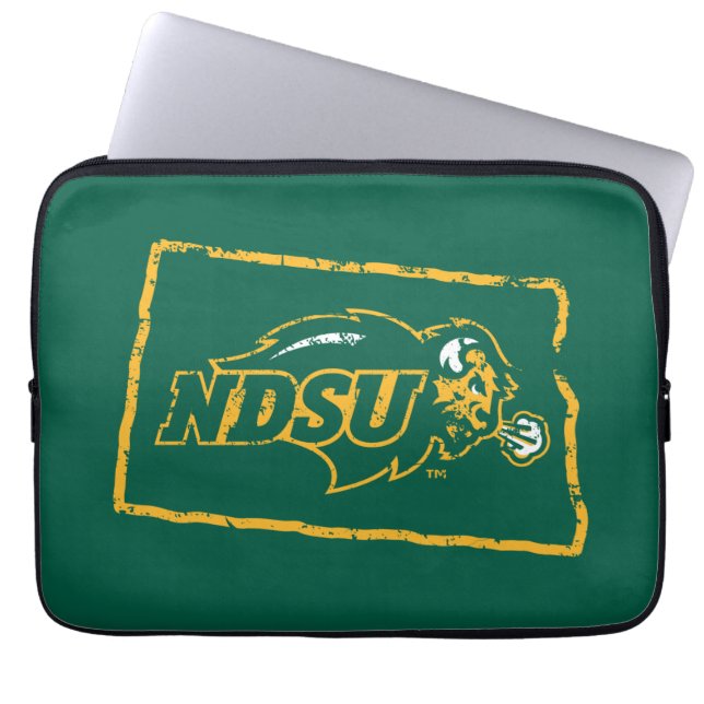 NDSU State Love Laptop Sleeve (Front)