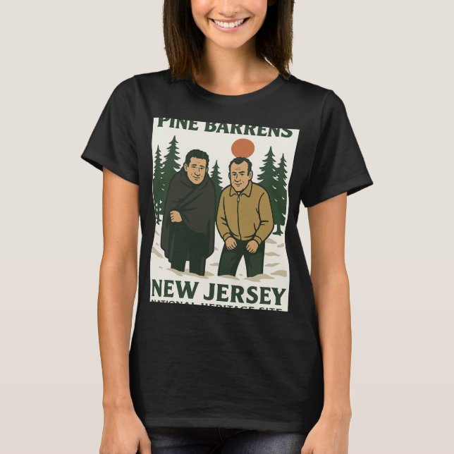 Ne Barrens New Jersey Graphic Design  T-Shirt (Front)
