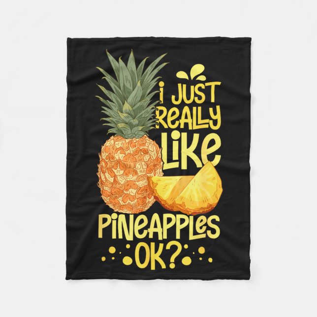 Ne Fruit Plant Juice Funny Hawaiian Quotes  Fleece Blanket (Front)