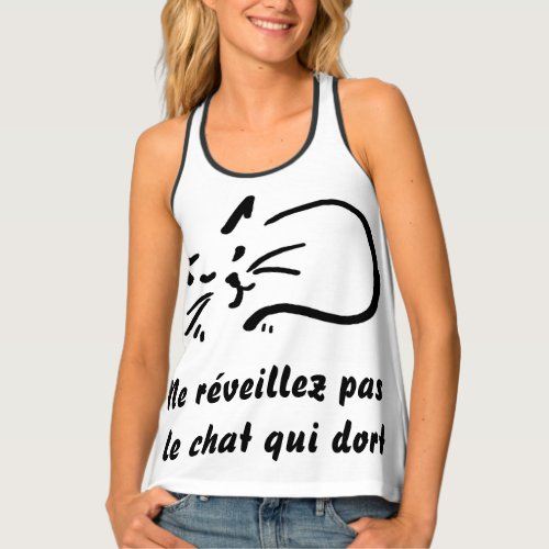 ne rveillez pas le chat qui dort tank top