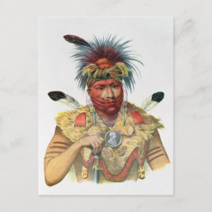 Ne-Sou-A-Quoit, a Fox Chief Postcard