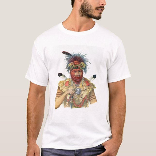 Ne-Sou-A-Quoit, a Fox Chief T-Shirt (Front)
