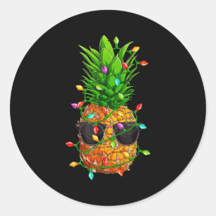 Ne Sungles Lights July Trocal Christmas Hawaiian Classic Round Sticker
