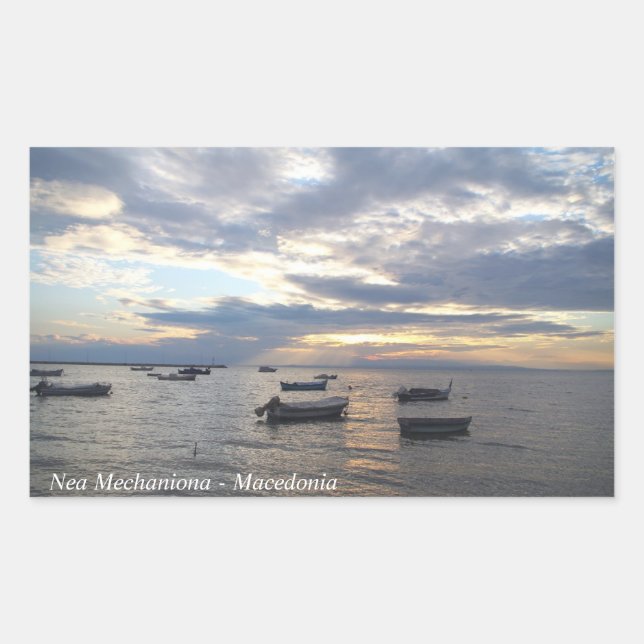 Nea Mechaniona - Macedonia Rectangular Sticker (Front)