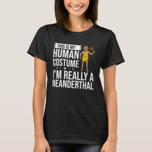Neanderthal Caveman Dna Woman Skull 1 T-Shirt