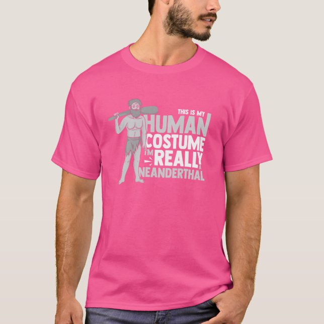 Neanderthal Man DNA Eurasian Primate Documentary T-Shirt (Front)