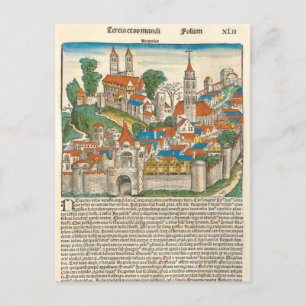 Neapolis Naples Italy Medieval Manuscript Postcard