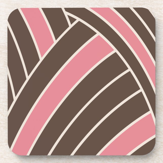 Neapolitan Abstract Beverage Coaster (Front)