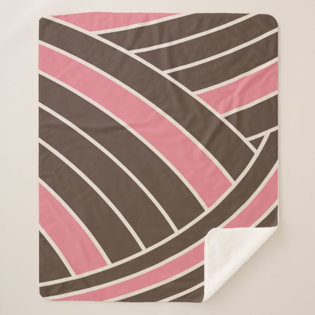 Neapolitan Abstract Sherpa Blanket (Front)