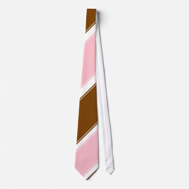 Neapolitan Diagonally-Striped Neck Tie (Front)