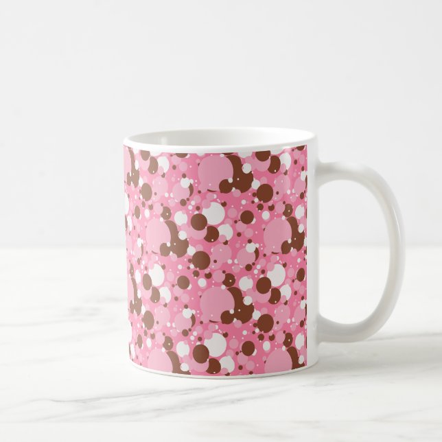 Neapolitan Dots 02 Pink Dark-11oz COFFEE MUG (Right)