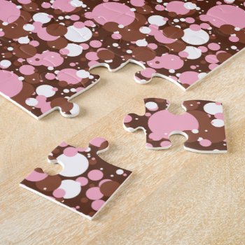 Neapolitan Dots 03 Brown M-jigsaw Puzzle by SerenityGardens at Zazzle
