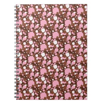 Neapolitan Dots 03 Brown M-spiral Notebook by SerenityGardens at Zazzle