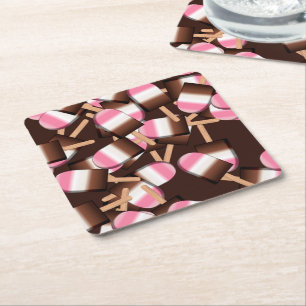 Neapolitan Ice Cream Bars 2-Disposable Coasters