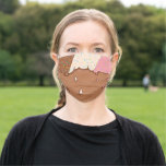Neapolitan Ice Cream Lovers Cloth Face Mask at Zazzle