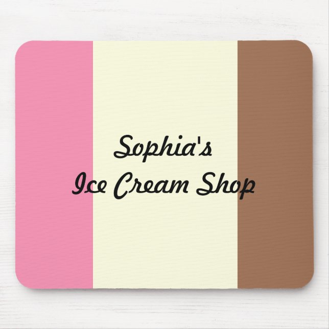 Neapolitan Ice Cream Mouse Pad (Front)