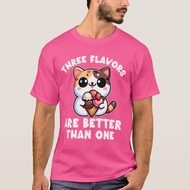 Neapolitan Ice Cream Women chocolate vanilla straw T-Shirt (Front)