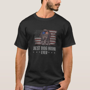 Neapolitan Mastiff Best Dog Mom Ever Retro USA Ame T-Shirt