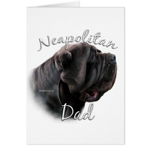 Neapolitan Mastiff Dad 2 Cards (Front)