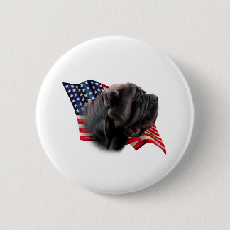 Neapolitan Mastiff Flag Button