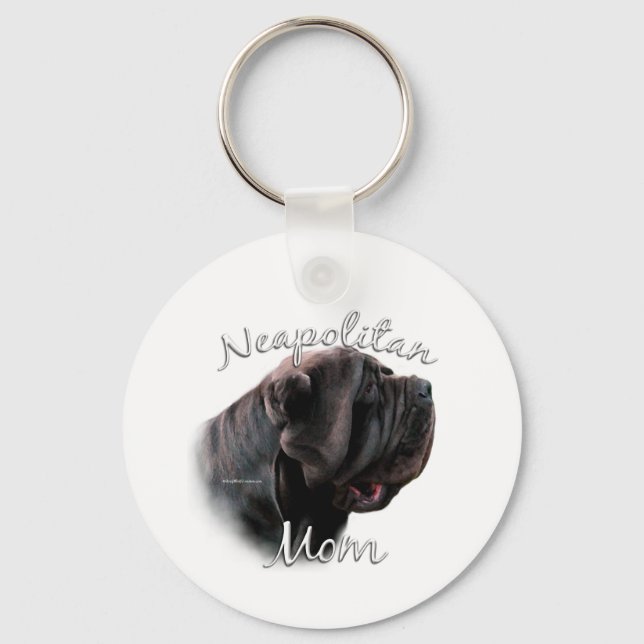 Neapolitan Mastiff Mom 2 Keychain (Front)
