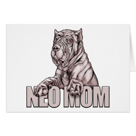 Neapolitan Mastiff Mom Black (Front Horizontal)