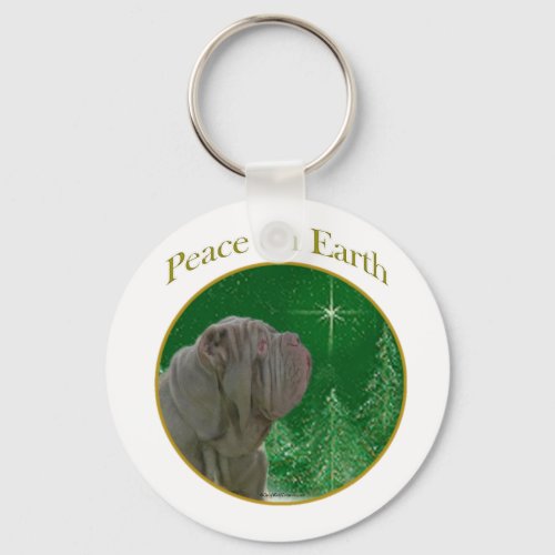 Neapolitan Mastiff Peace Keychain
