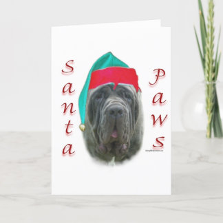 Neapolitan Mastiff Santa Paws Holiday Card