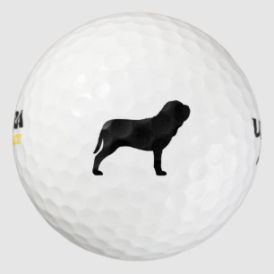 Neapolitan Mastiff Silhouette Golf Balls