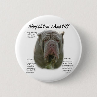 Neapolitan Mastiff (tawny) History Design Button