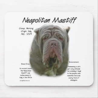 Neapolitan Mastiff (tawny) History Design Mouse Pad