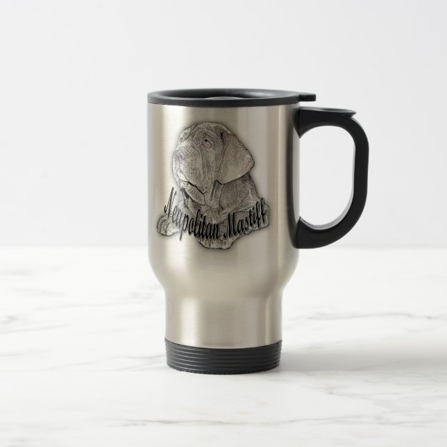 Neapolitan Mastiff Travel Mug (Right)