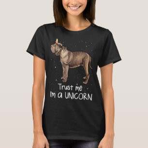 Neapolitan Mastiff Trust Me Im A Unicorn Dog T-Shirt