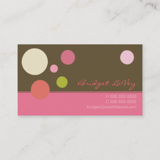 Neapolitan Polka Dots Business Card