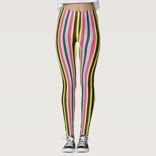 Neapolitan striped leggings
