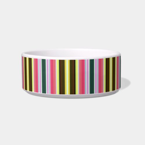 neapolitan stripes cat food bowl 