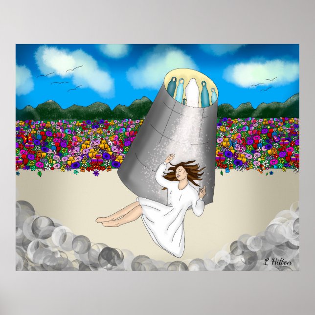 Near Death Experience Art | Life After Death Poster (Front)