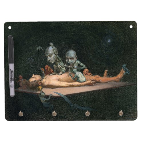 Near Death Experience Seeing Evil Demonic Spirits Dry Erase Board With Keychain Holder