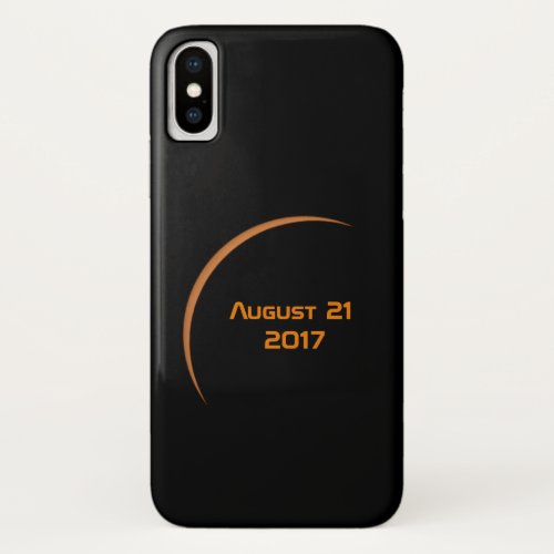 Near Maximum August 21 2017 Partial Solar Eclipse iPhone X Case