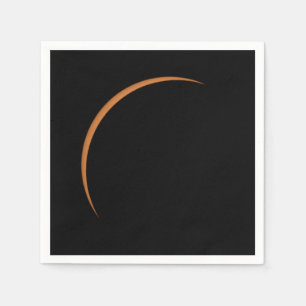 Near Maximum Partial Solar Eclipse Napkins