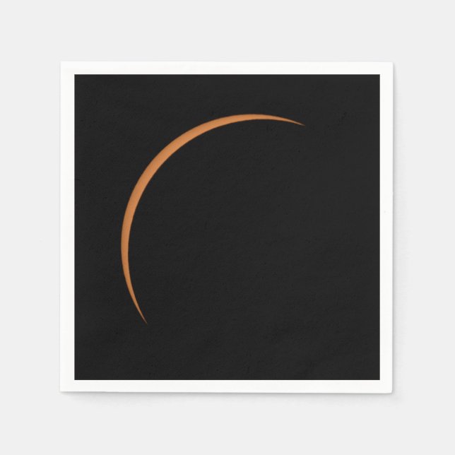Near Maximum Partial Solar Eclipse Napkins (Front)