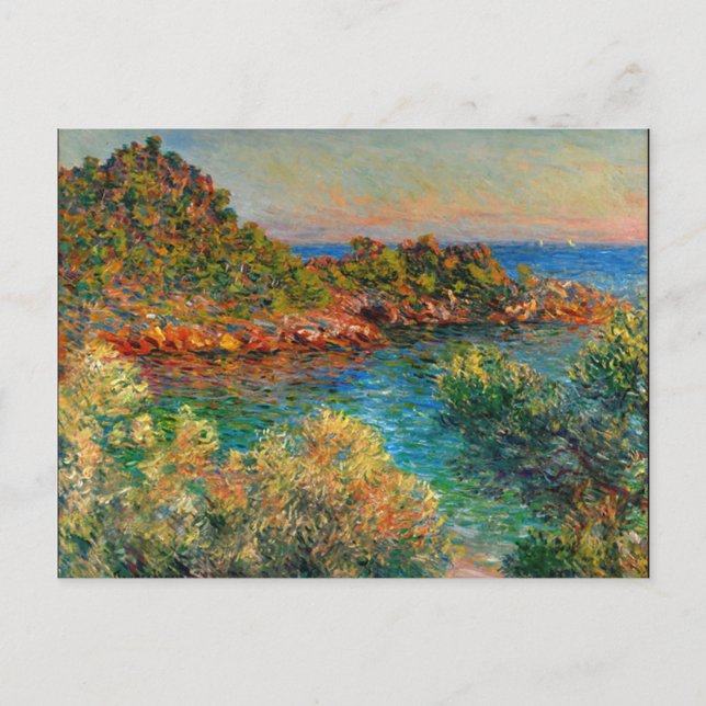 Near Monte Carlo, famous painting by Claude Monet Postcard (Front)