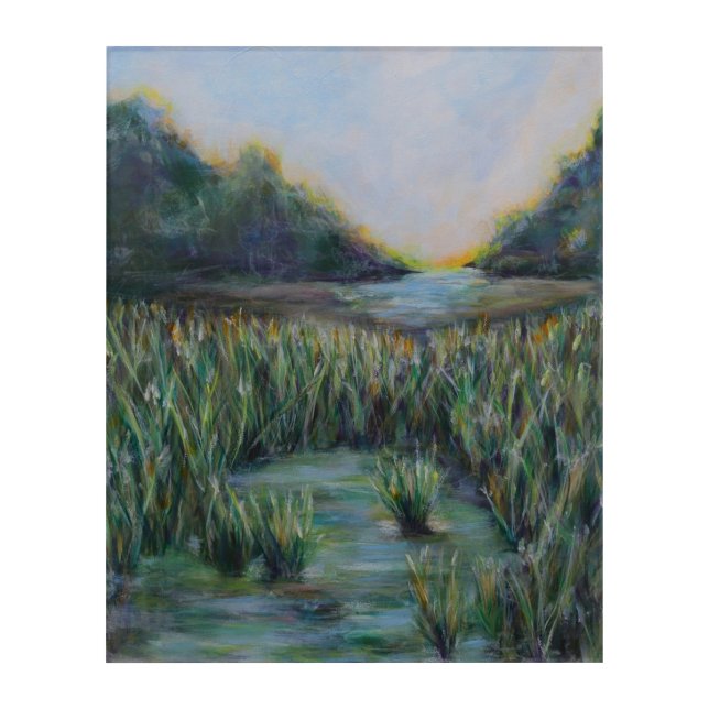 Near Or Far Original Landscape Painting  Acrylic Print (Front)