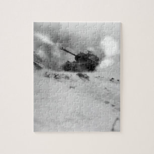 Near Song Sil-li, Korea, a tank of 6th _War Image Jigsaw Puzzle