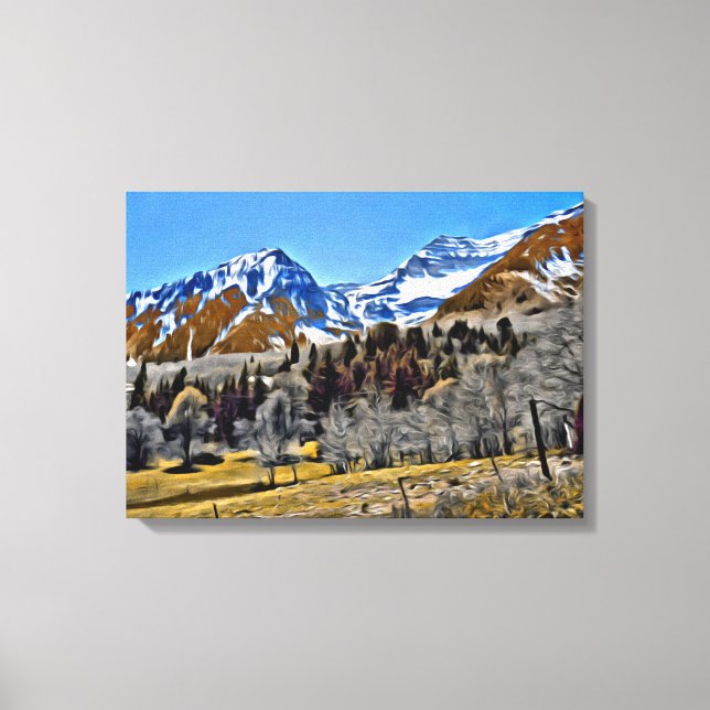 Near Sundance Resort in Utah Canvas Print (Front)