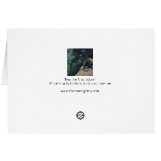 "Near the Artist Colony" (Back Horizontal)