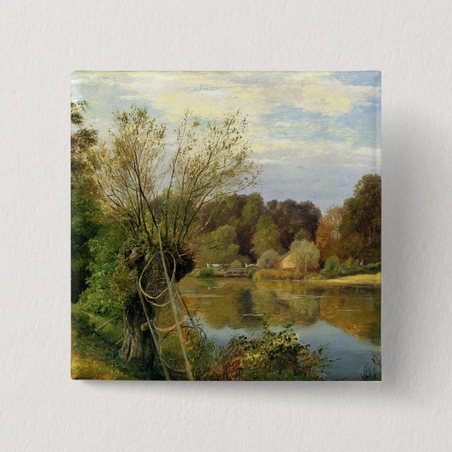 Near the Aumuhle, c.1830 Pinback Button (Front)