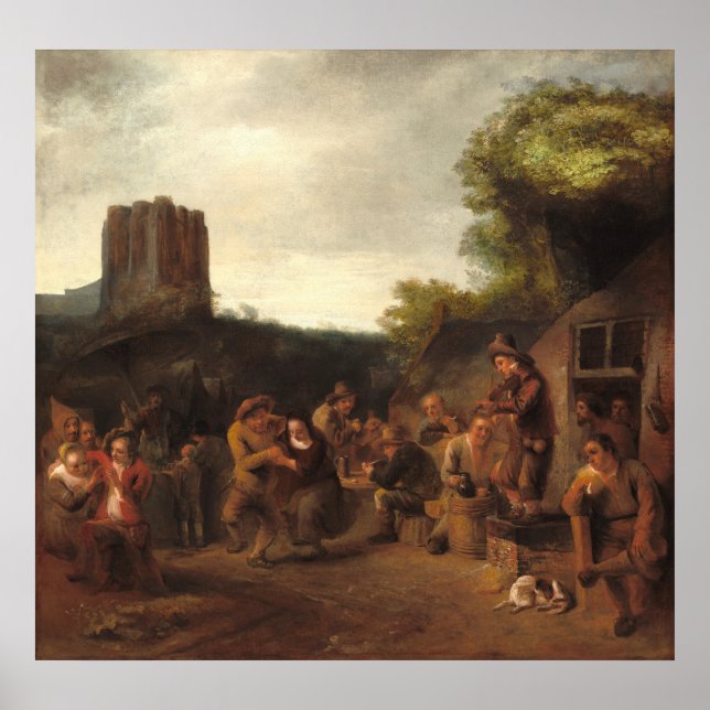 Near the Inn - C. van Renesse Fine Art Poster (Front)