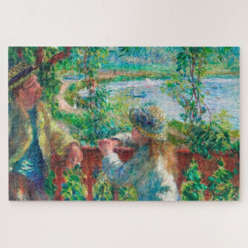 Near the Lake by Renoir Impressionist Painting Jigsaw Puzzle