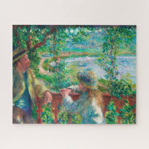 Near the Lake by Renoir Impressionist Painting Jigsaw Puzzle